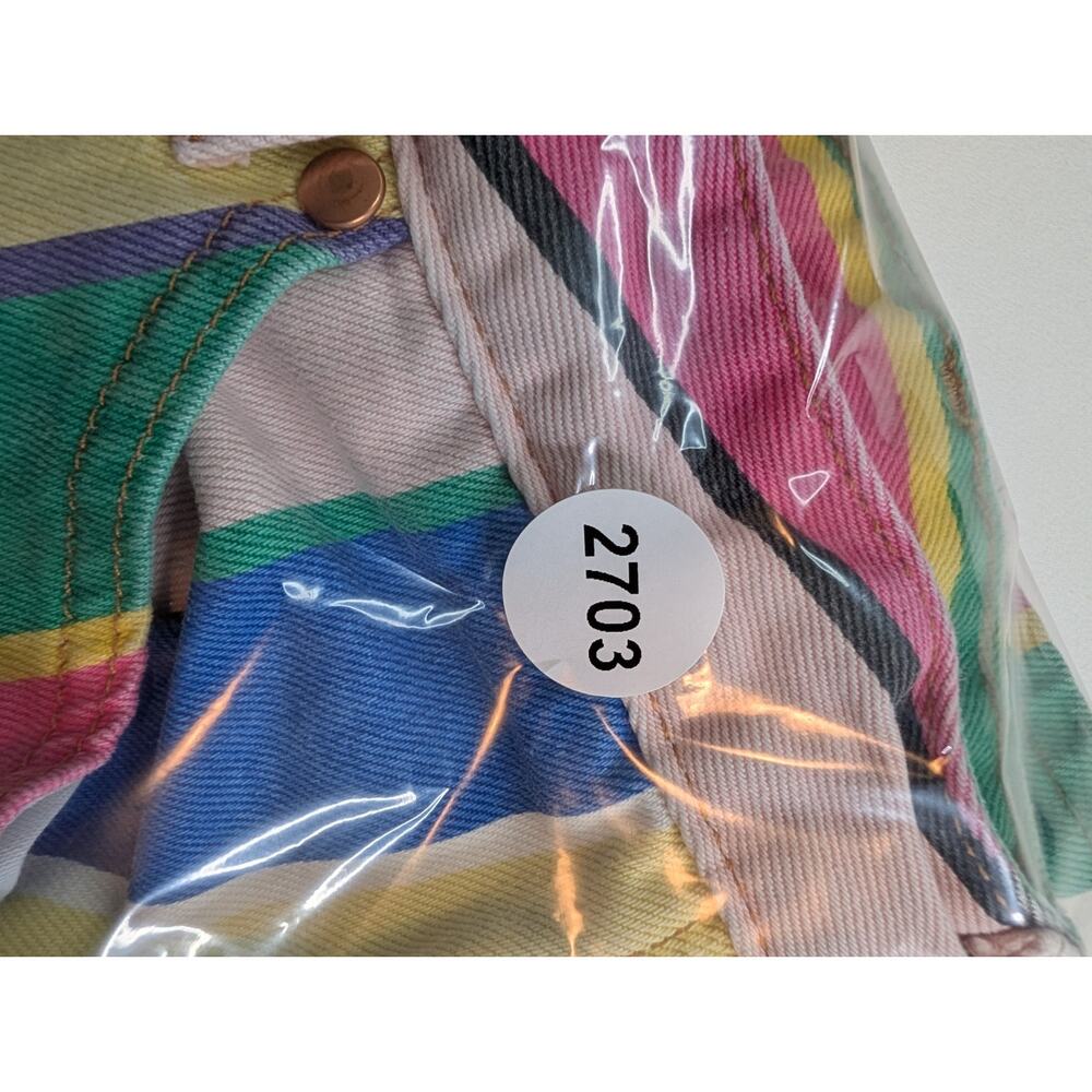Wrangler High Rise Flare Wanderer Jeans Multicolor Striped Denim SIZE 26/30 - Picture 12 of 12